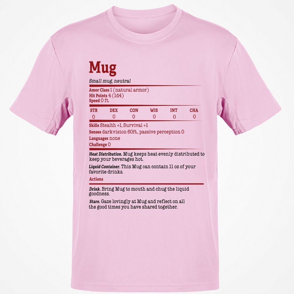 Classic Unisex T-Shirt - M9F6C3V7 - Light Pink - 5
