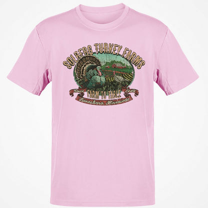 Vintage Turkey Farm Thanksgiving - Light Pink - 5