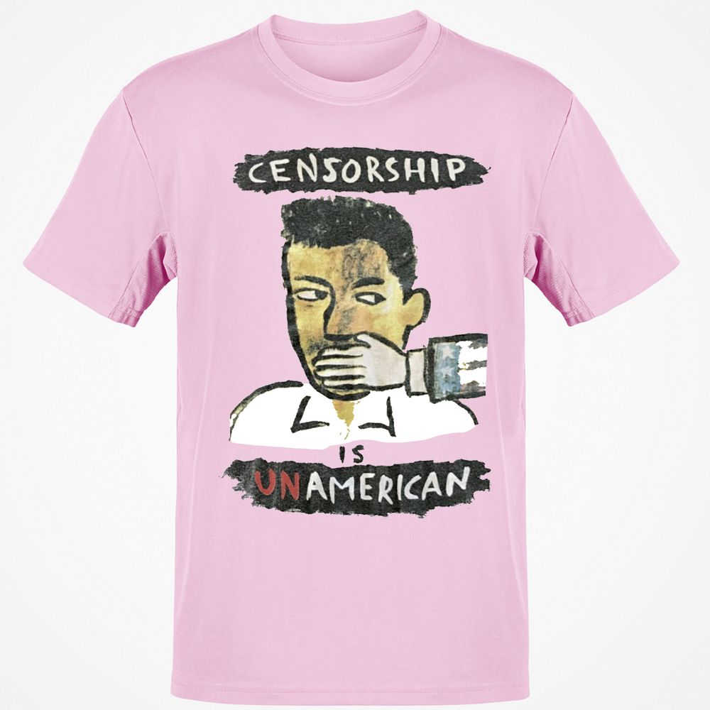 Censorship is Unamerican - Light Pink - 5