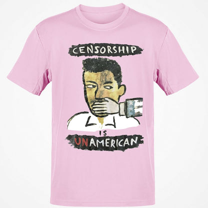Censorship is Unamerican - Light Pink - 5
