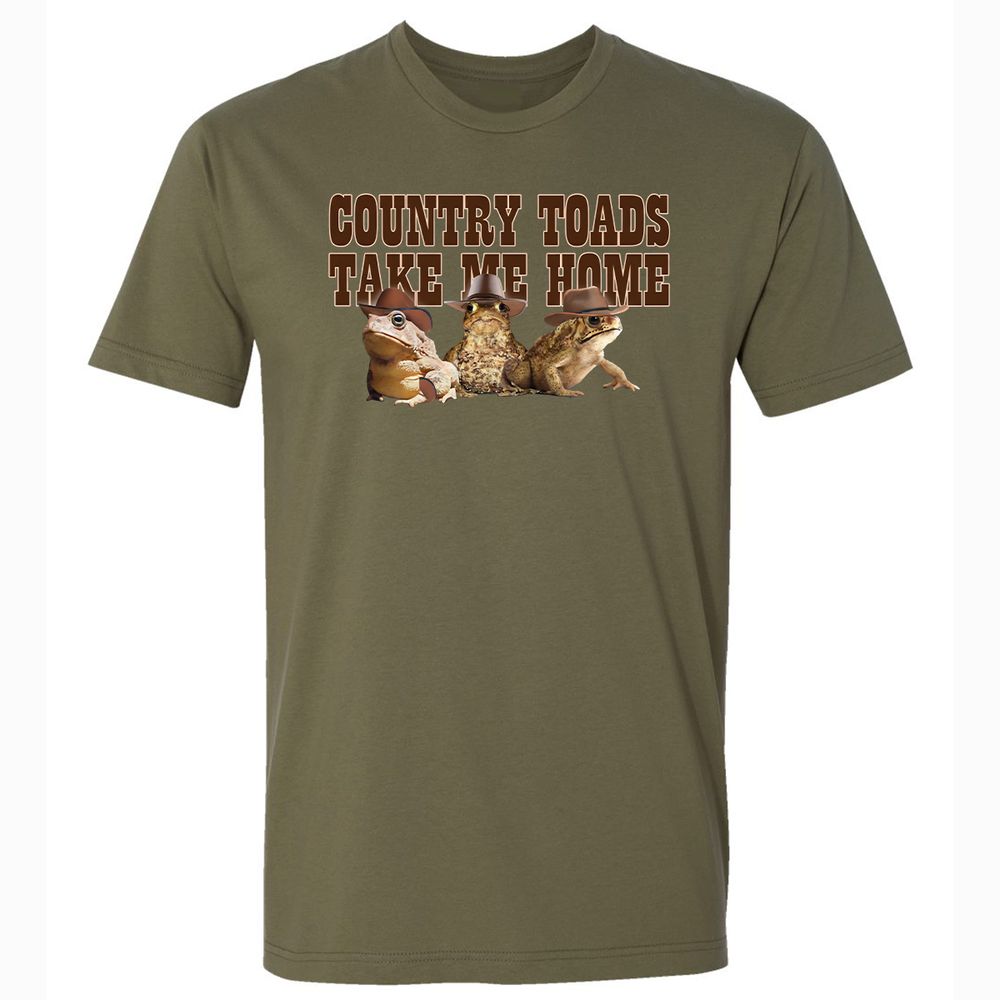 Country Toads Take Me Home - Military Green - 5