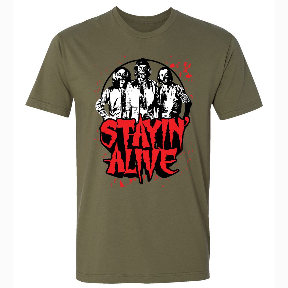 Bee Gees Stay Alive - Military Green - 5