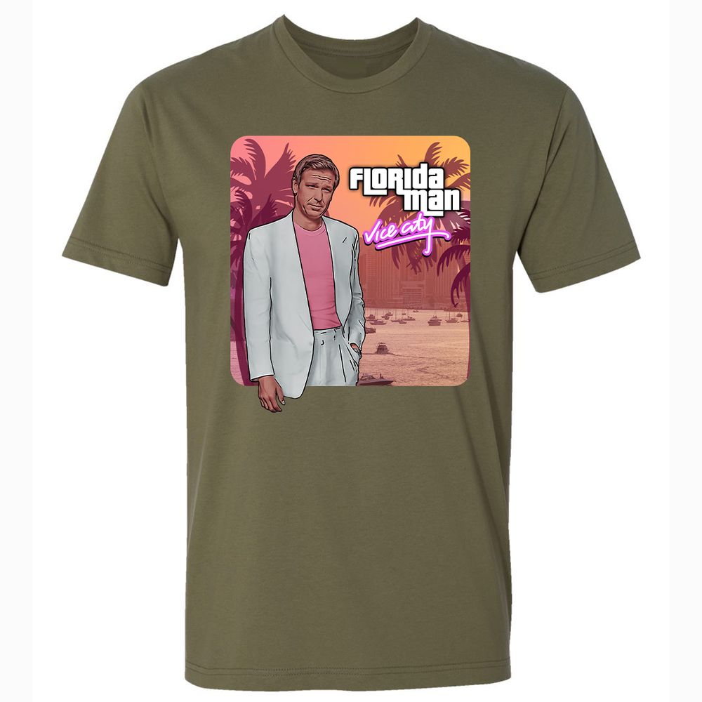 Premium Unisex T-Shirt - DVJP94MG - Military Green - 5