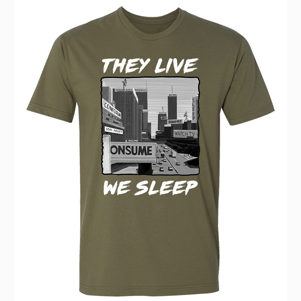 Premium Unisex T-Shirt - 1C69JBX1 - Military Green - 5