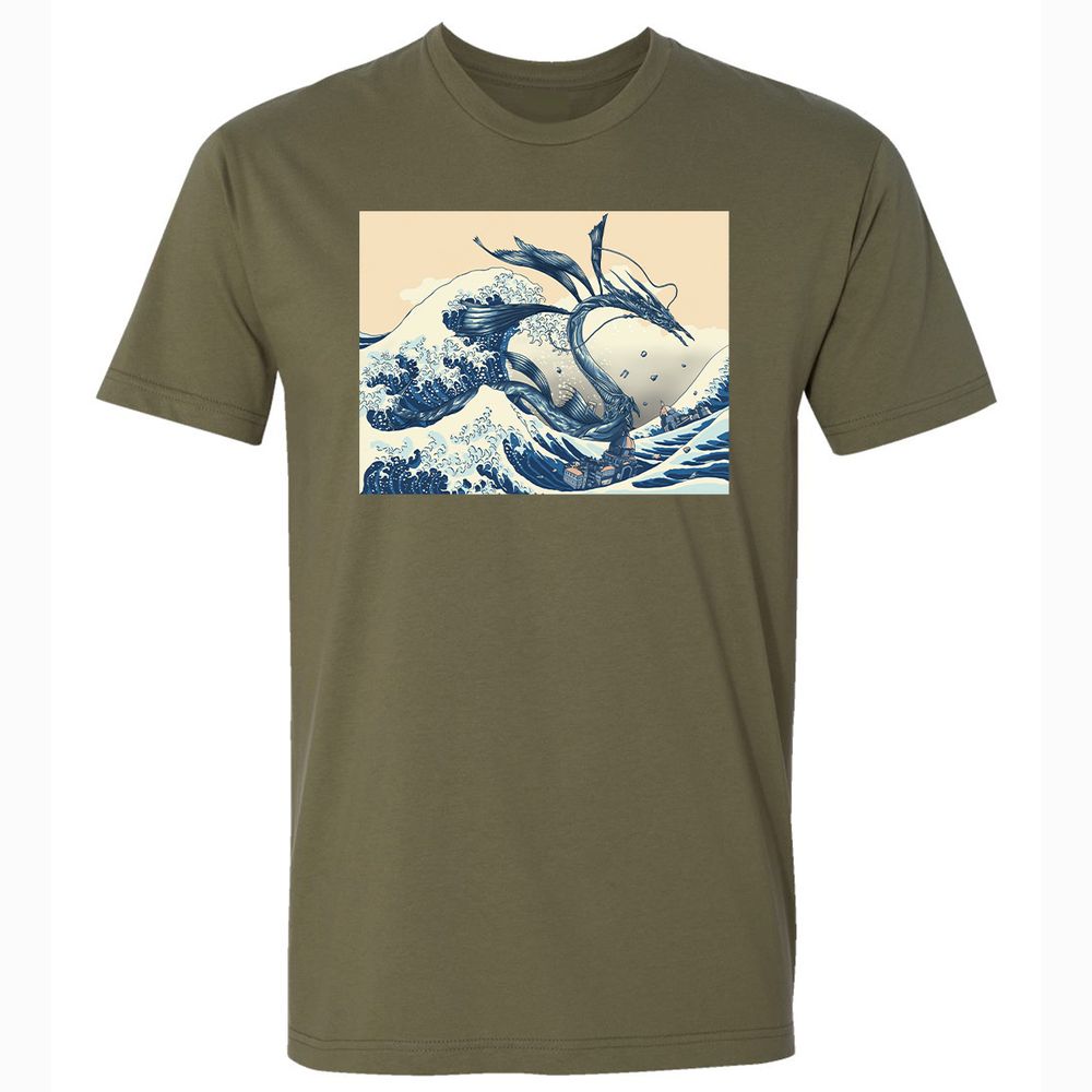 Premium Unisex T-Shirt - B9M9QRJ3 - Military Green - 5