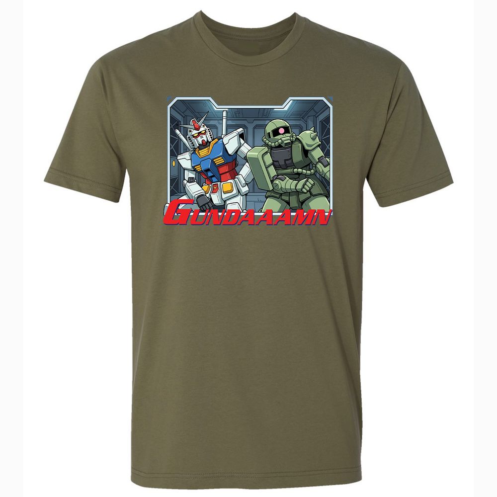 Premium Unisex T-Shirt - D6A9LTK6 - Military Green - 5