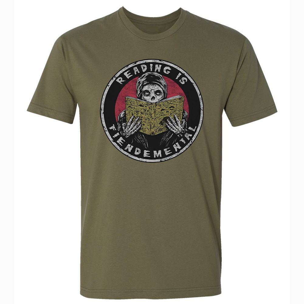 Reading Is Fiendemental - Military Green - 5