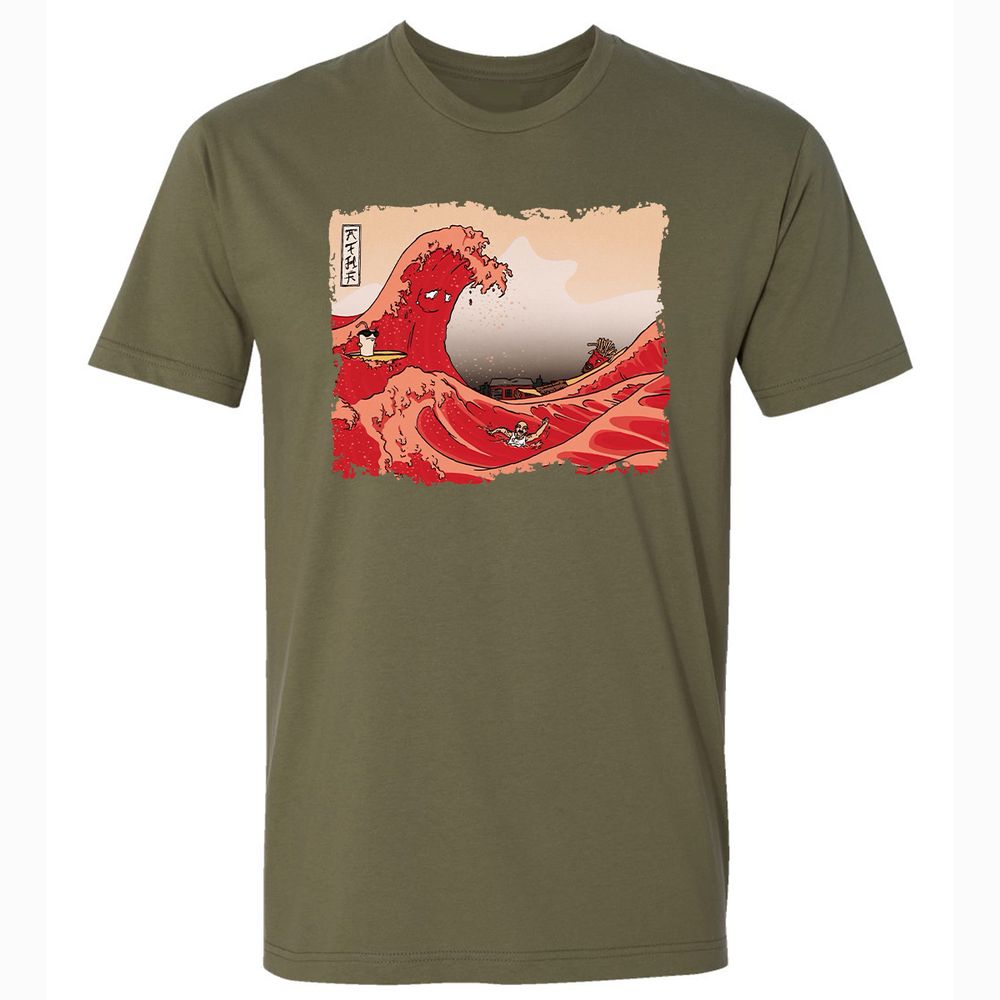 Premium Unisex T-Shirt - 4MJG14TH - Military Green - 5