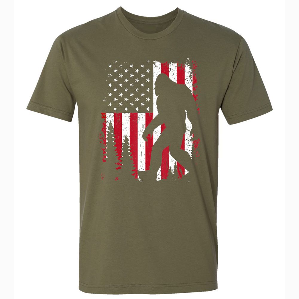 Premium Unisex T-Shirt - 4A4F4768 - Military Green - 5