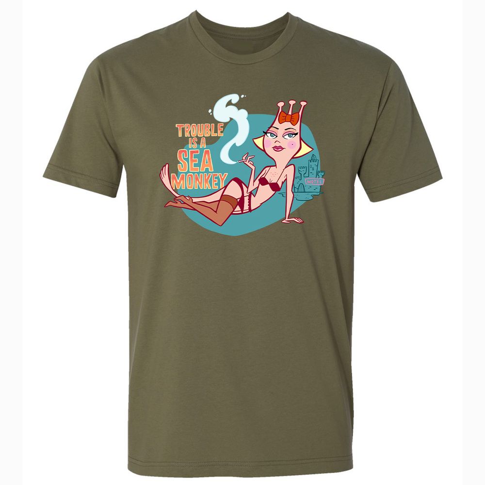 Premium Unisex T-Shirt - YJRXQE5G - Military Green - 5
