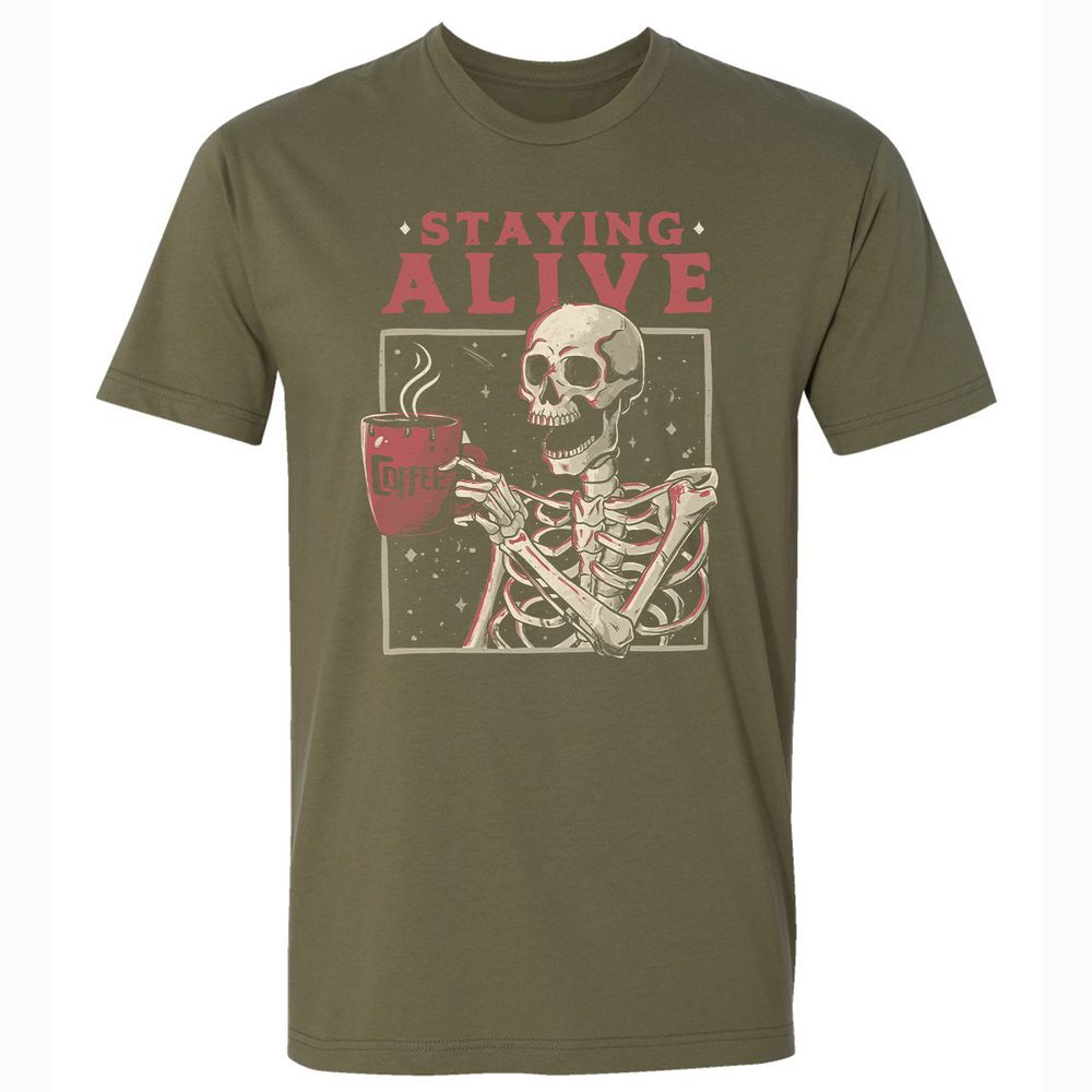 Premium Unisex T-Shirt - 7EC4NNKS - Military Green - 5