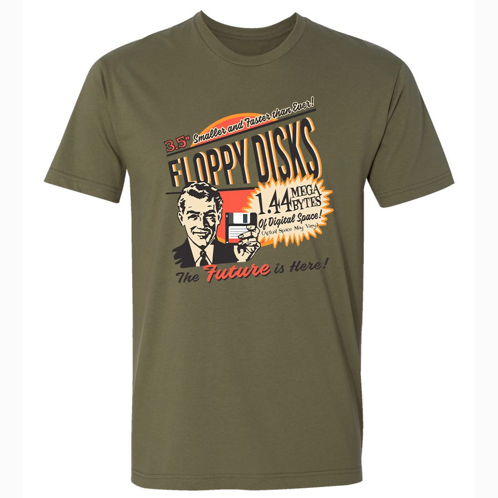 Floppy Disk Retro - Military Green - 5