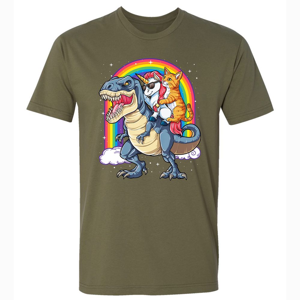 Premium Unisex T-Shirt - PZNWAQ27 - Military Green - 5