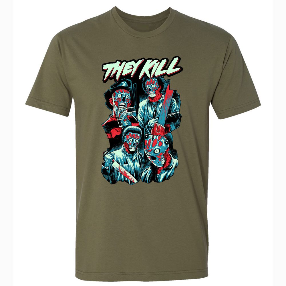 Premium Unisex T-Shirt - L9ND38MN - Military Green - 5