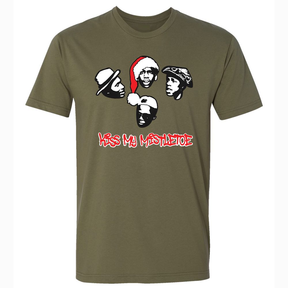Kiss My Mistletoe Xmas Rap - Military Green - 5