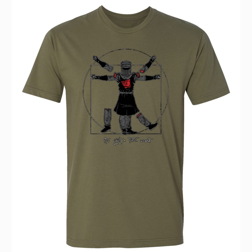 Premium Unisex T-Shirt - SNR7D85B - Military Green - 5