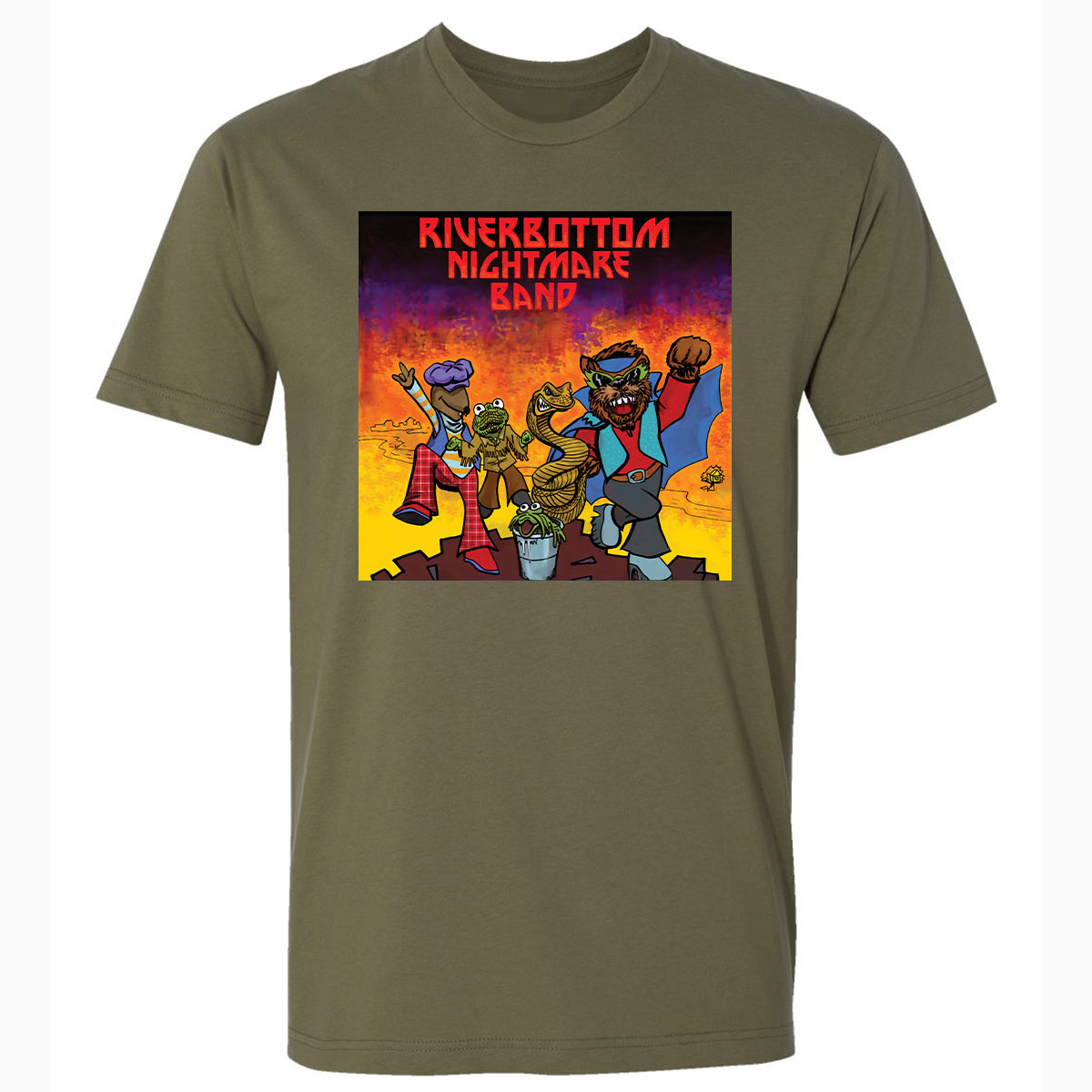 Premium Unisex T-Shirt - 5SXAQFKR - Military Green - 5