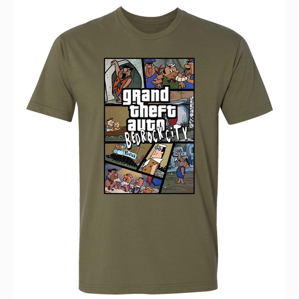 Premium Unisex T-Shirt - Black - Military Green - 5