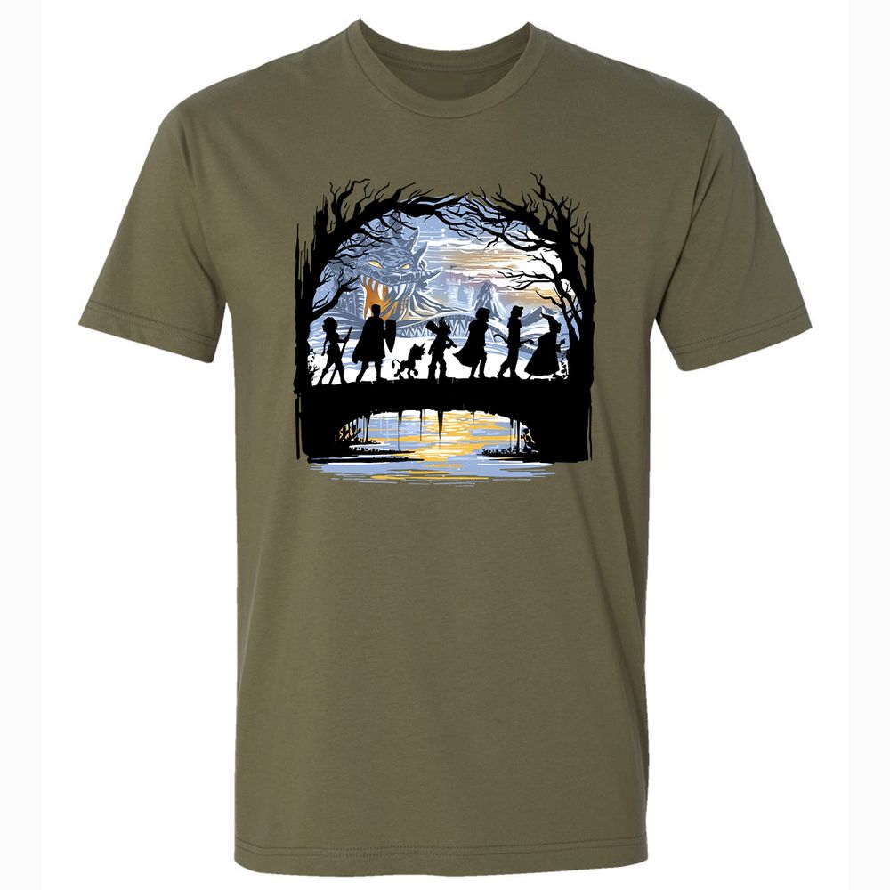 Premium Unisex T-Shirt - 1T3CL4P8 - Military Green - 5