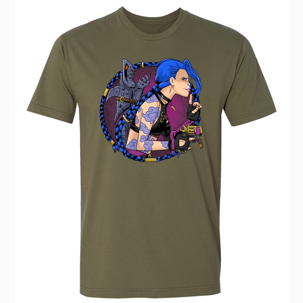 Premium Unisex T-Shirt - 3LDWM1HH - Military Green - 5