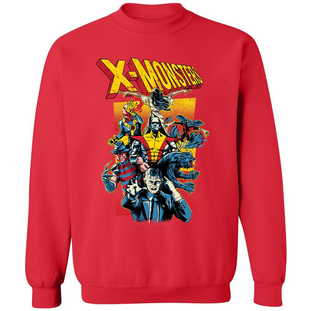 Classic Unisex Sweatshirt - X5UQ8TN9 - Red - 5