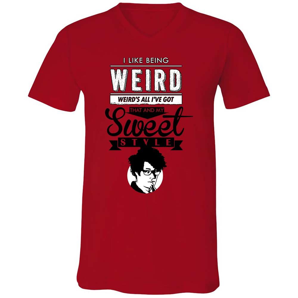 Unisex V-Neck T-Shirt - NK175HMJ - Red - 5