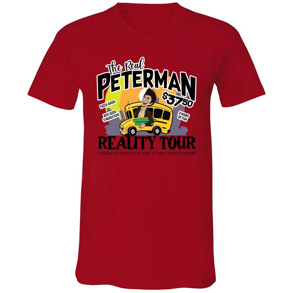 Unisex V-Neck T-Shirt - 68PQ4YWN - Red - 5