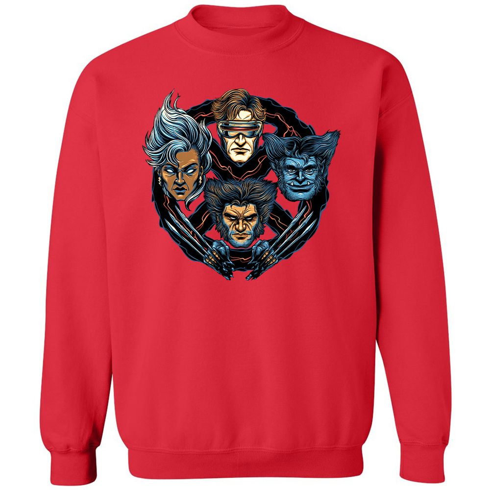 Classic Unisex Sweatshirt - 6X9XFKDL - Red - 5