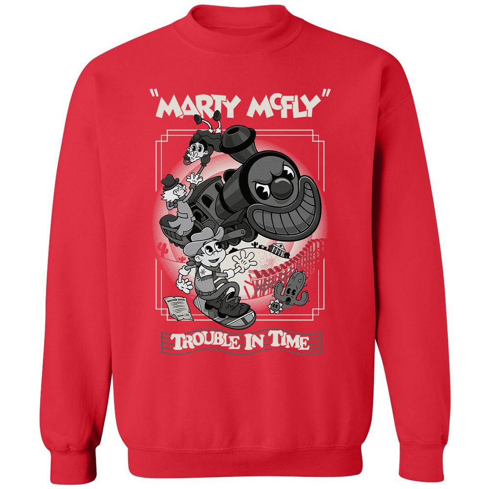 Classic Unisex Sweatshirt - 73K7ZD7W - Red - 5