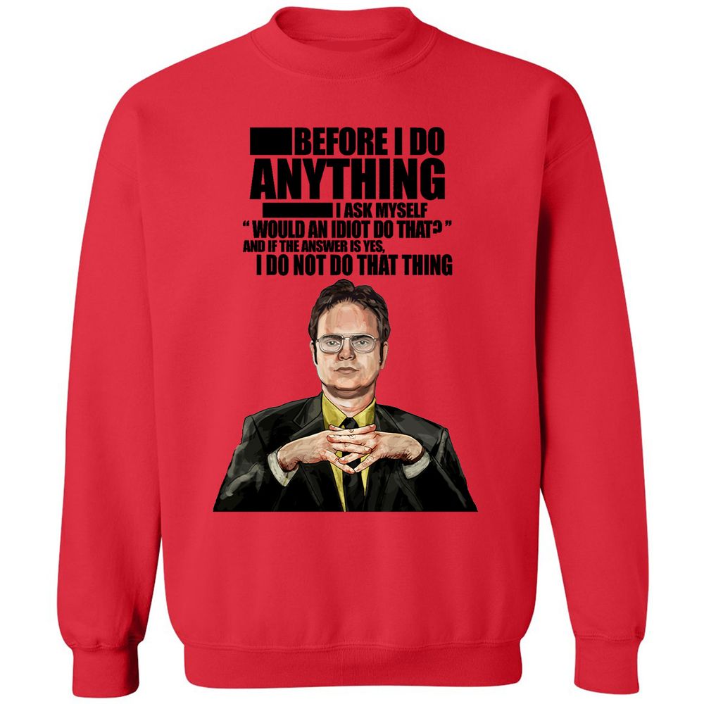 Classic Unisex Sweatshirt - 4LKGQU86 - Red - 5