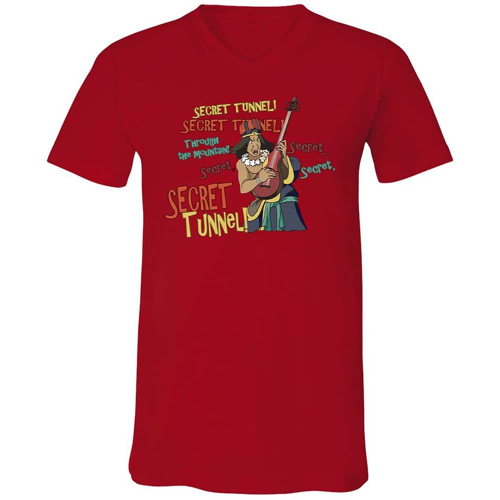Unisex V-Neck T-Shirt - PQZ9ZBE1 - Red - 5