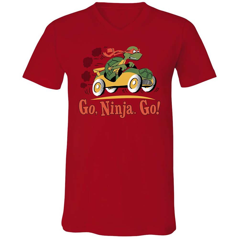 Unisex V-Neck T-Shirt - Z5DSMUE8 - Red - 5