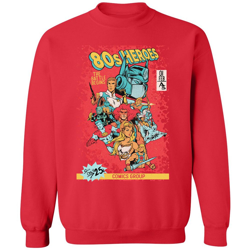 Classic Unisex Sweatshirt - AV1RHPVA - Red - 5