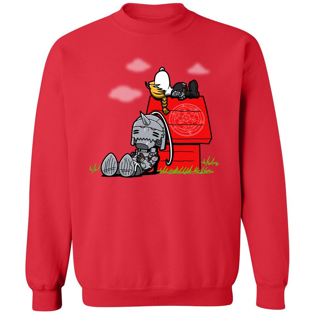 Classic Unisex Sweatshirt - ZV859MNW - Red - 5