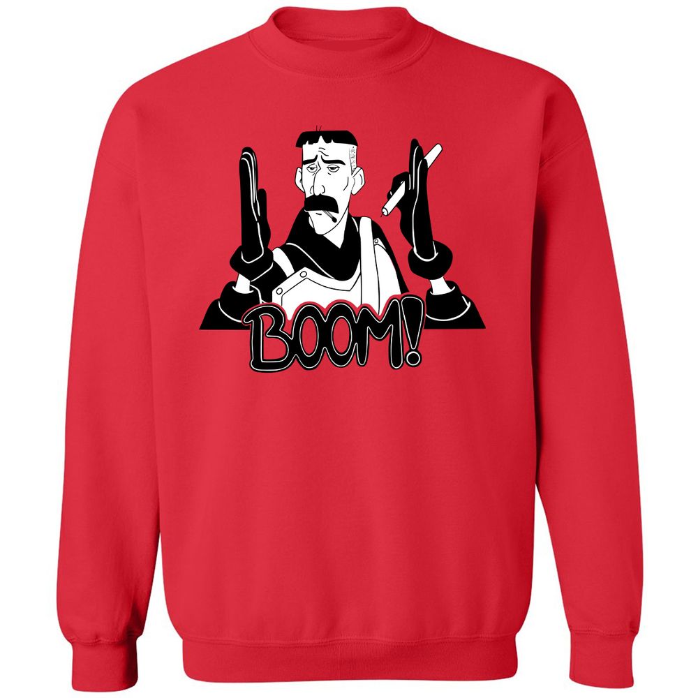 Classic Unisex Sweatshirt - LRGQT1U6 - Red - 5