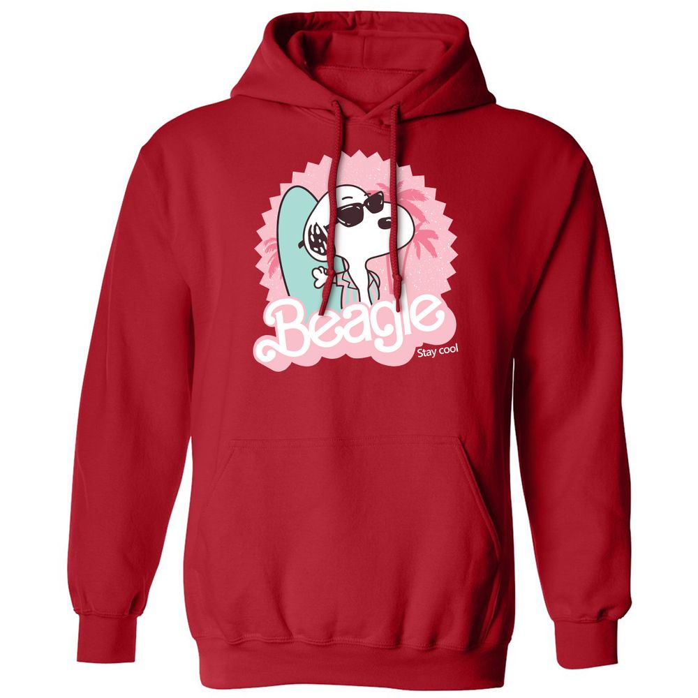 Classic Unisex Hoodie - 1PNYSQDQ - Red - 5