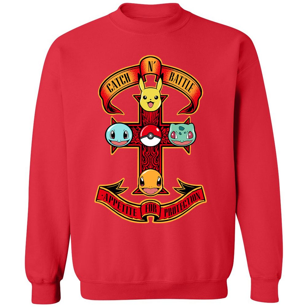 Classic Unisex Sweatshirt - X9W9XQ93 - Red - 5