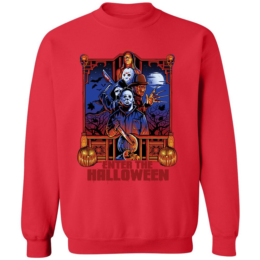 Classic Unisex Sweatshirt - D79DMT1R - Red - 5