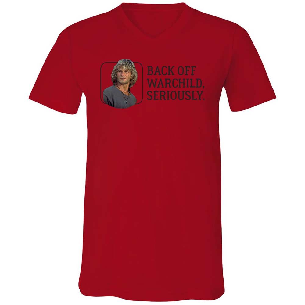 Unisex V-Neck T-Shirt - ZEWKMKDA - Red - 5