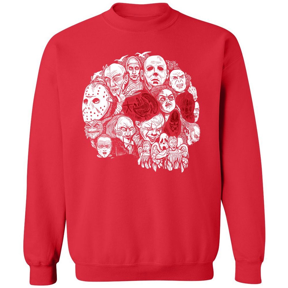 Classic Unisex Sweatshirt - XC6HJ9ZD - Red - 5