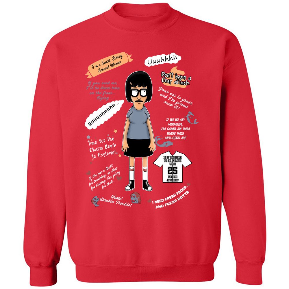 Classic Unisex Sweatshirt - YFV1YAK3 - Red - 5