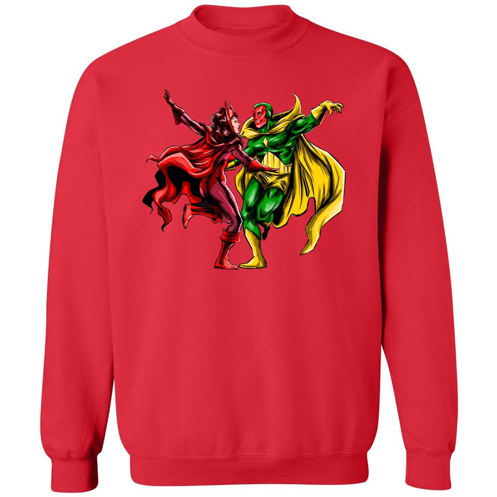 Classic Unisex Sweatshirt - HJU1XZKU - Red - 5