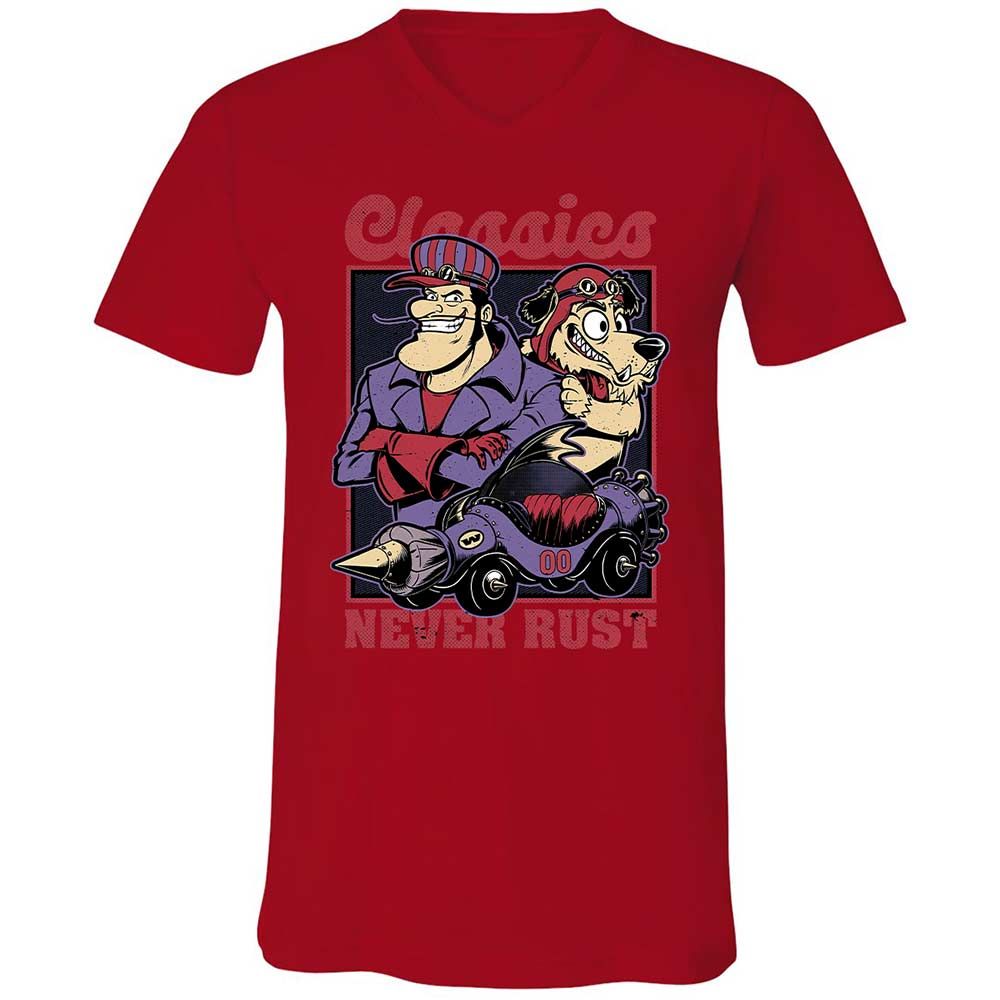Unisex V-Neck T-Shirt - RBGTEHSV - Red - 5