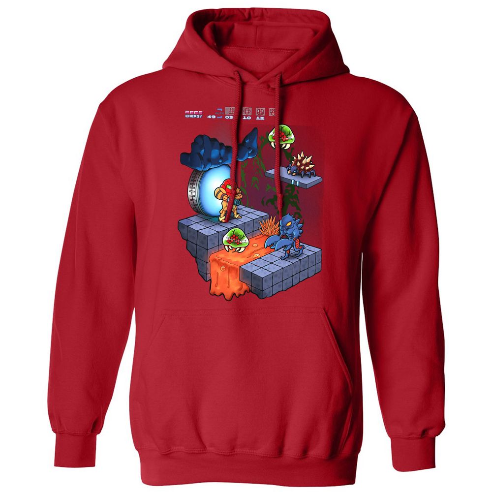 Classic Unisex Hoodie - EWH7MKDW - Red - 5
