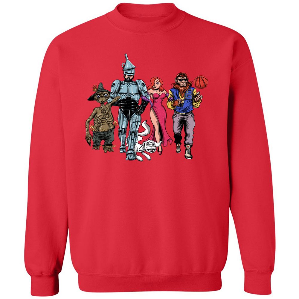 Classic Unisex Sweatshirt - 3BJW4G6R - Red - 5