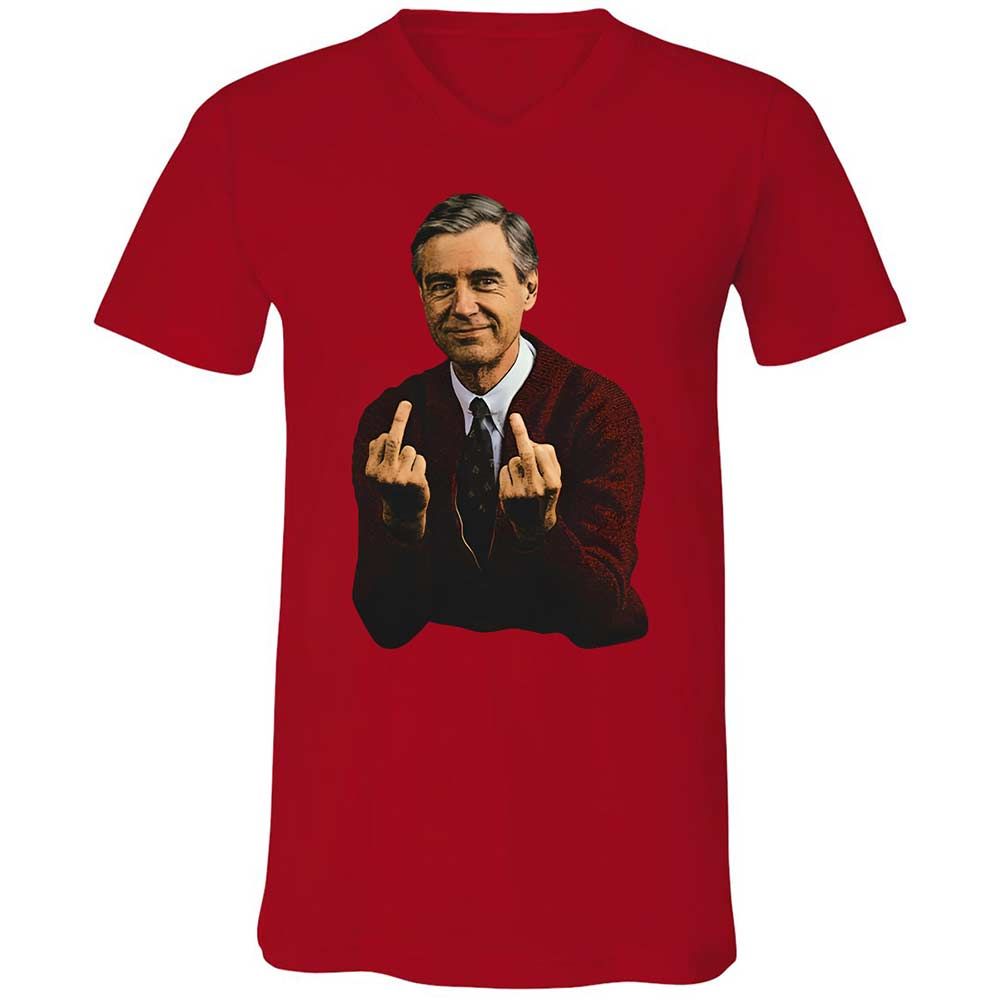 Unisex V-Neck T-Shirt - G3HW4X8U - Red - 5
