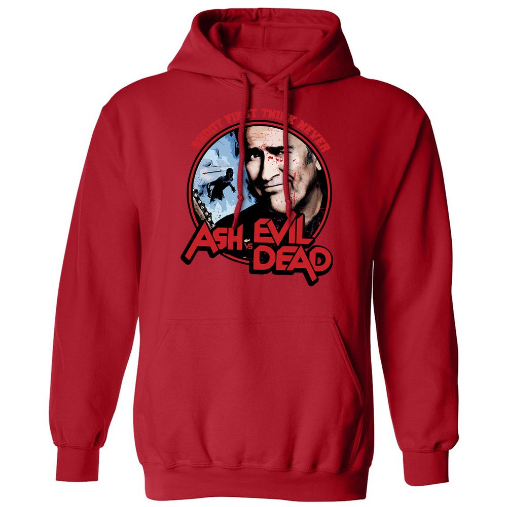 Classic Unisex Hoodie - RMQL9XHW - Red - 5