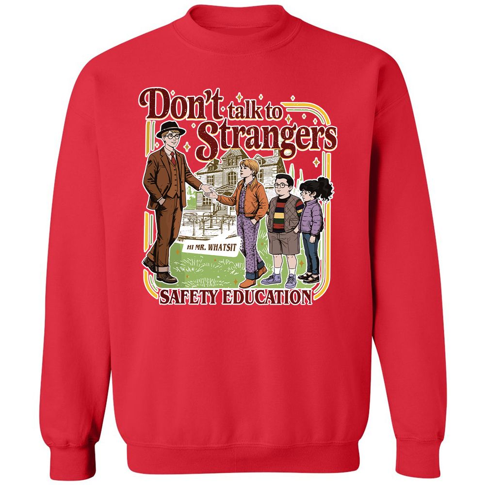 Classic Unisex Sweatshirt - X6TS76DU - Red - 5