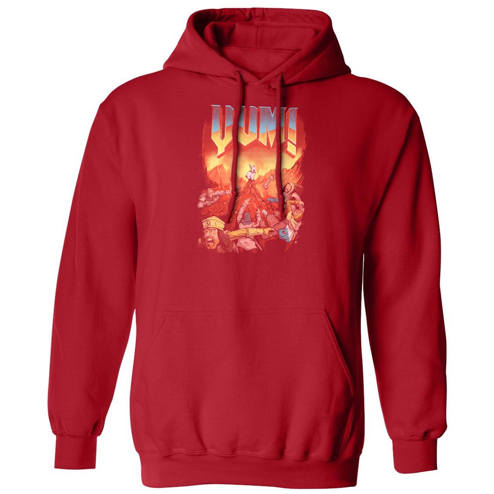 Classic Unisex Hoodie - P1ZLD97V - Red - 5
