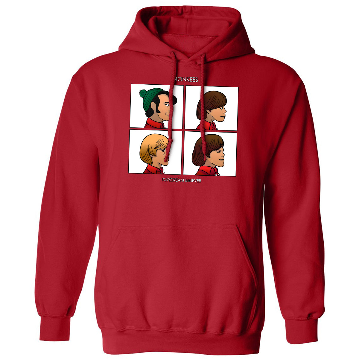 Classic Unisex Hoodie - ZKU4WGHB - Red - 5